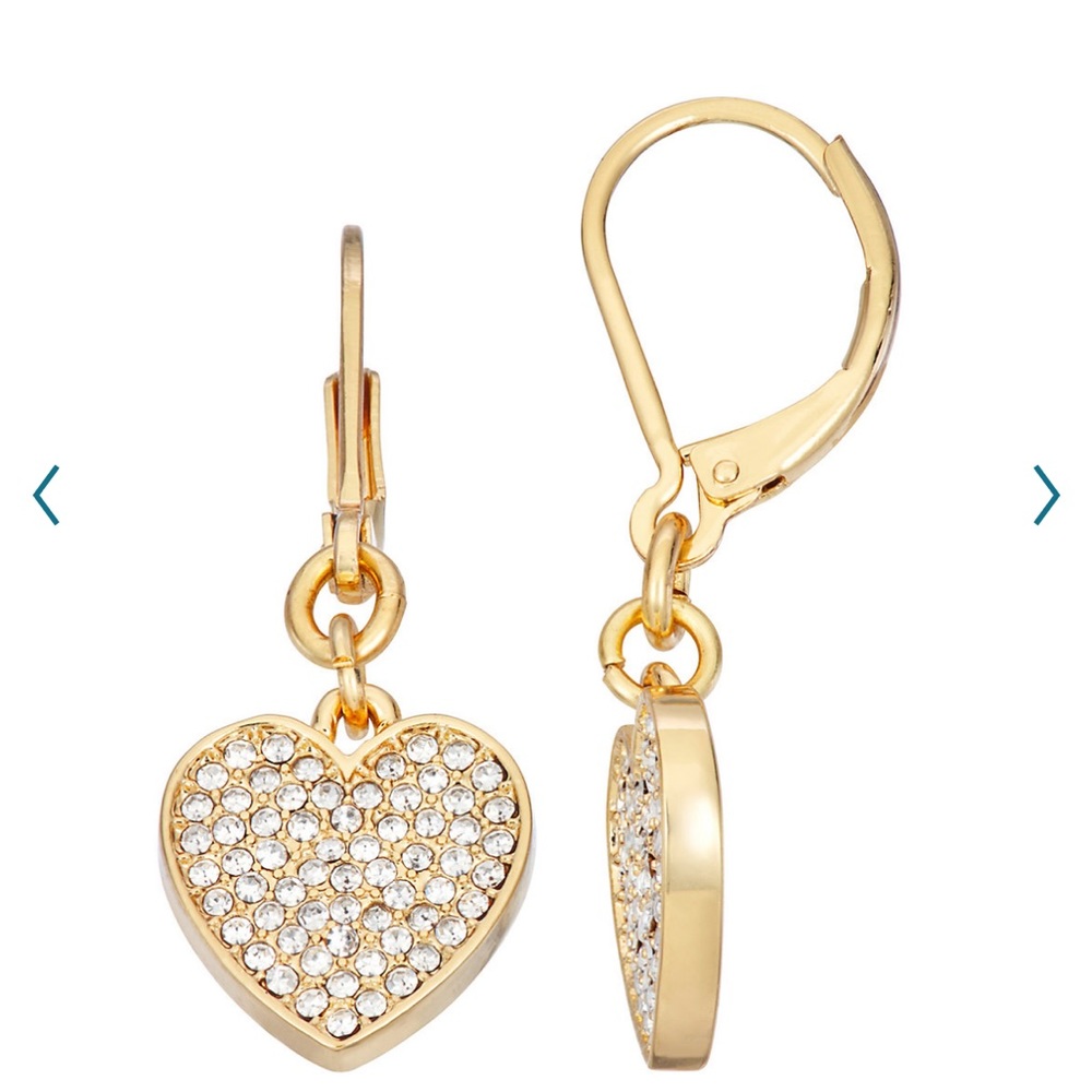 Heart Drop Earrings NWT
